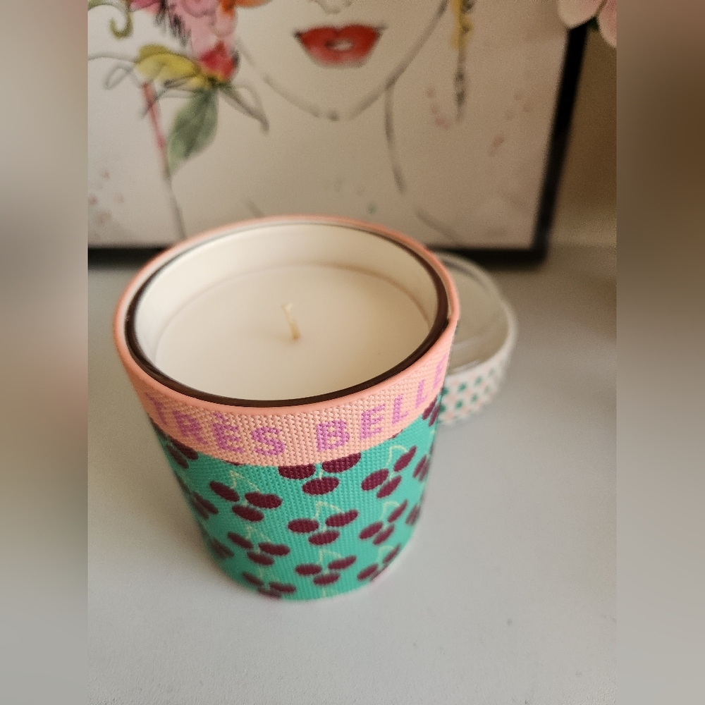 Anthropologie Emi Fruity Black Cherry Tonka Glass Candle - Picture 3 of 4